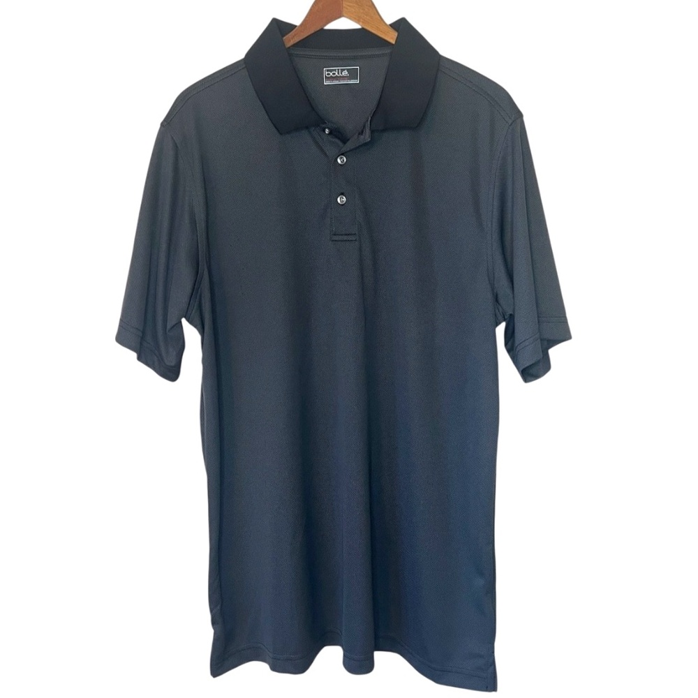 Bollé Men's Short Sleeve Performance Polo Shirt Charcoal XL